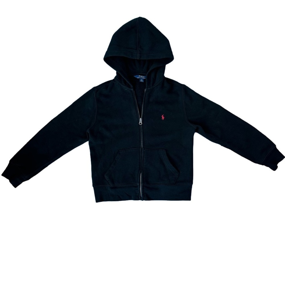 Boys Ralph Lauren Polo Hoodie Black size 8